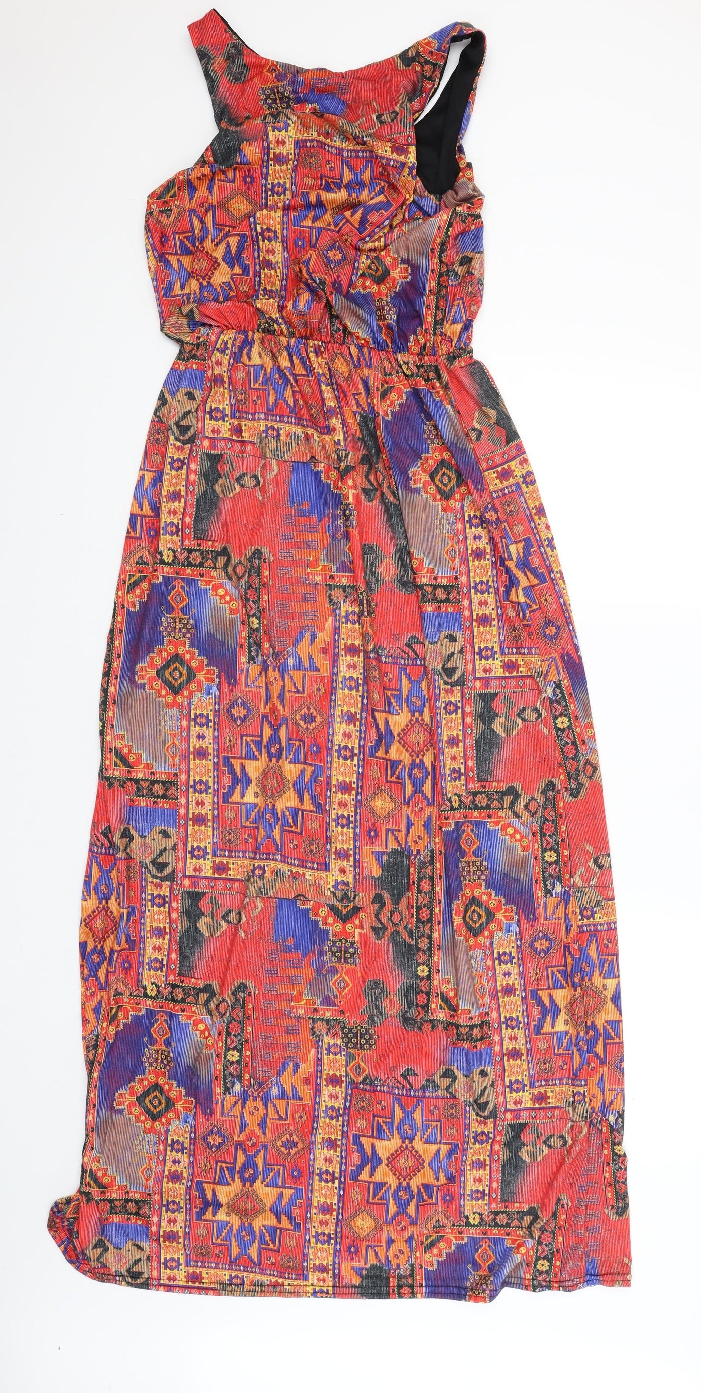 ged london Womens Multicoloured Paisley  Tank Dress  Size S