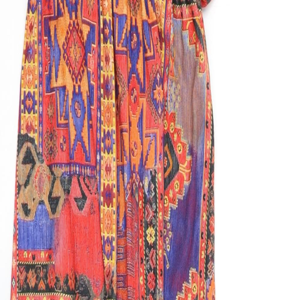 ged london Womens Multicoloured Paisley  Tank Dress  Size S