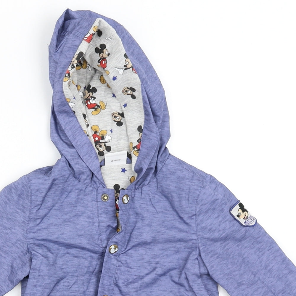 Disney Boys Purple   Jacket Coat Size 9-12 Months  - mickey mouse