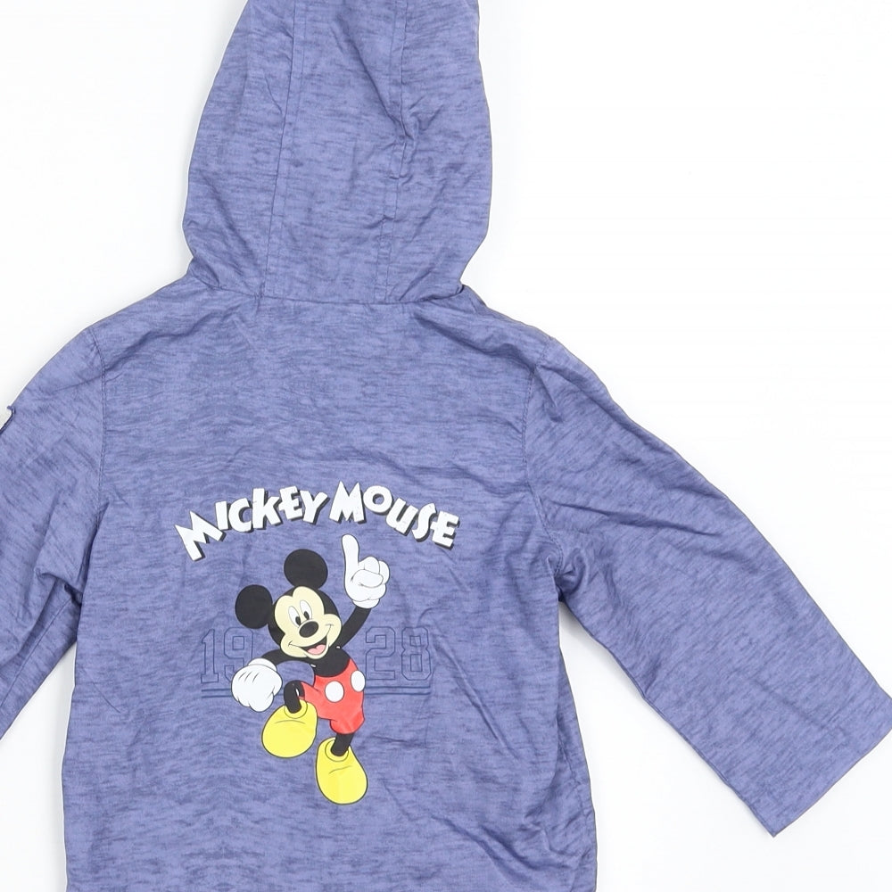 Disney Boys Purple   Jacket Coat Size 9-12 Months  - mickey mouse