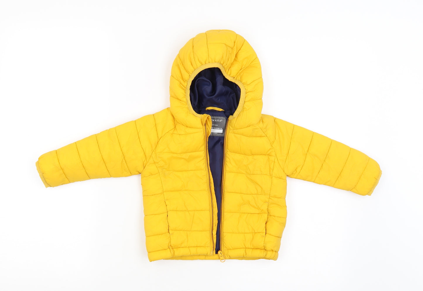 Primark Boys Yellow   Jacket Coat Size 9-12 Months