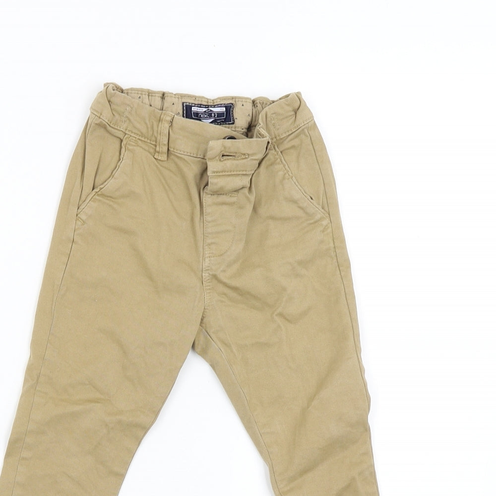 NEXT Boys Beige   Cargo Trousers Size 18-24 Months L50 cm