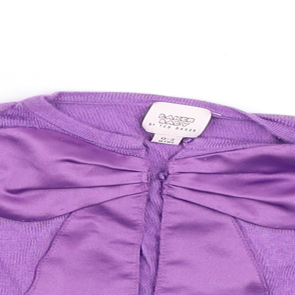 Ted Baker Girls Purple   Basic Blouse Size 0-3 Months