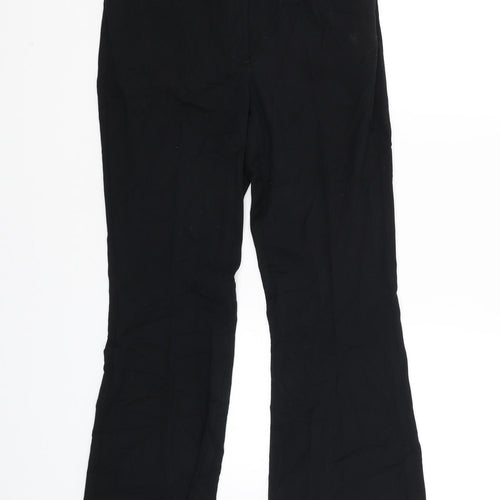 M&S Womens Black   Trousers  Size 8 L26 in