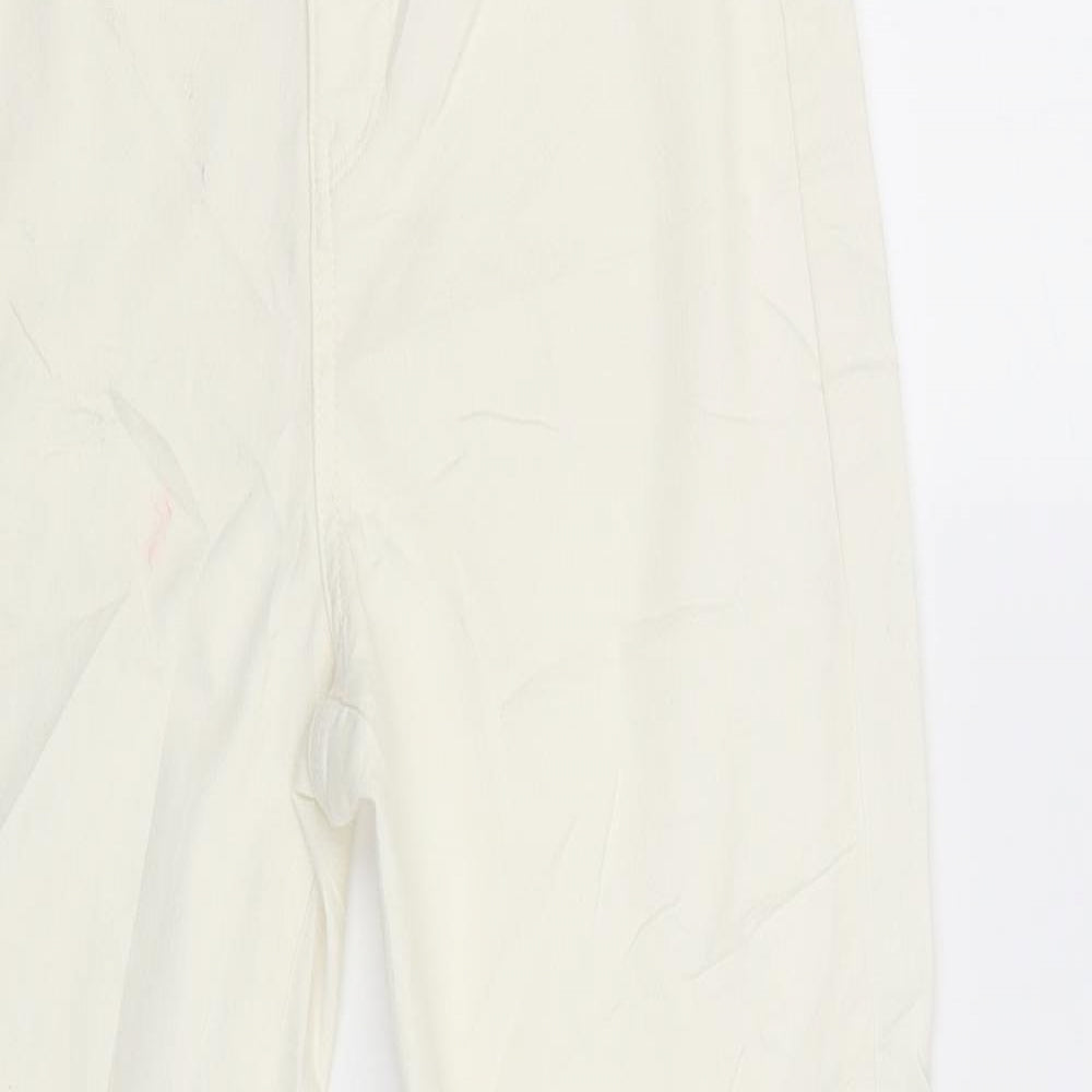 F&F Womens White   Chino Trousers Size 12 L29 in