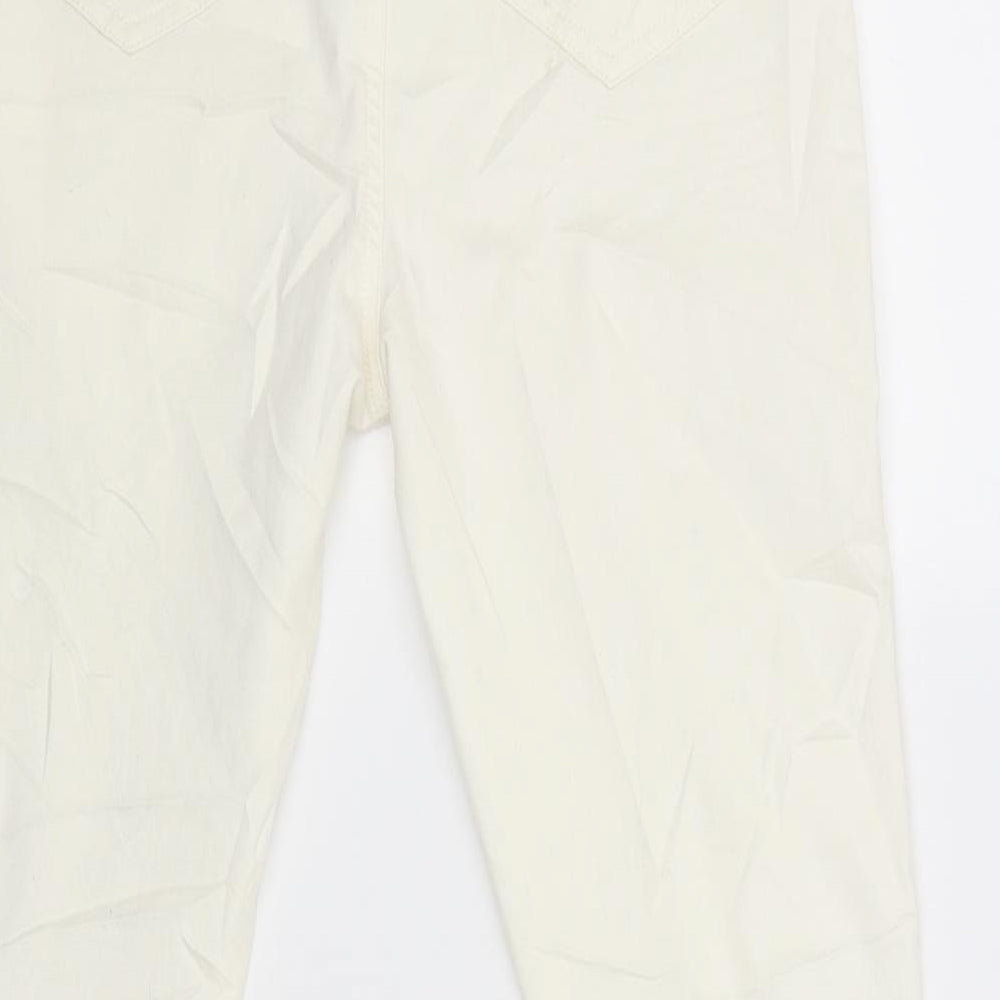F&F Womens White   Chino Trousers Size 12 L29 in