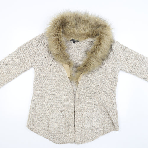 NEXT Womens Beige   Jacket Coatigan Size 14