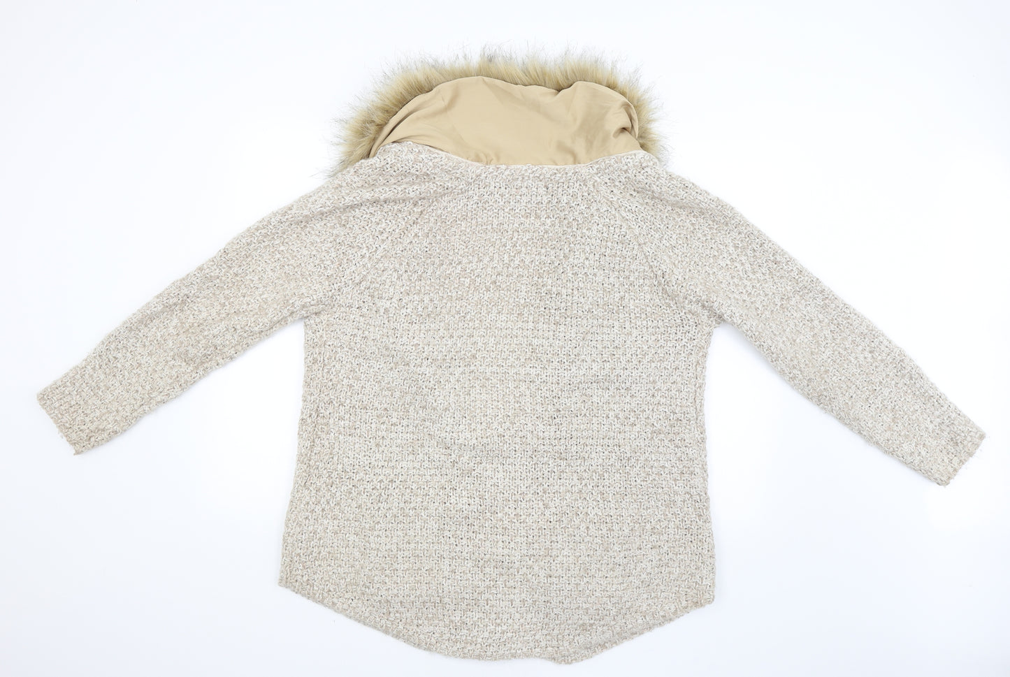 NEXT Womens Beige   Jacket Coatigan Size 14