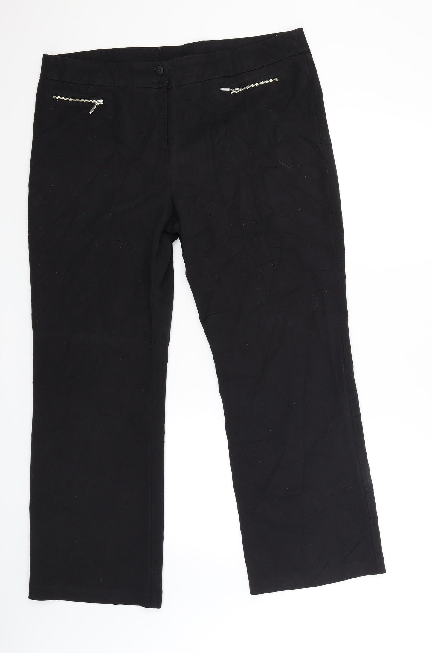 CMD Womens Black   Trousers  Size 16 L28 in
