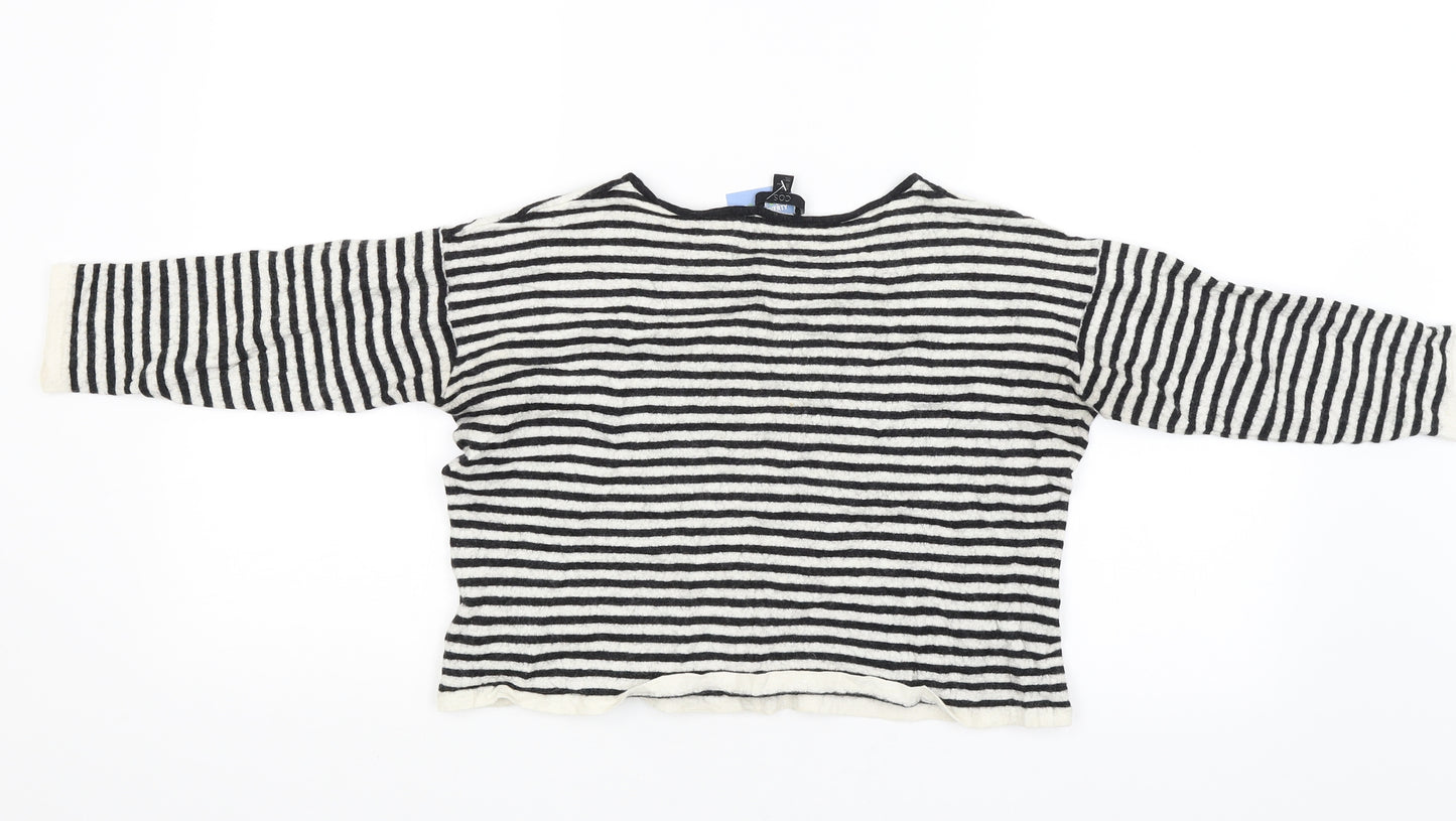 COS Womens Black Striped  Pullover Jumper Size M