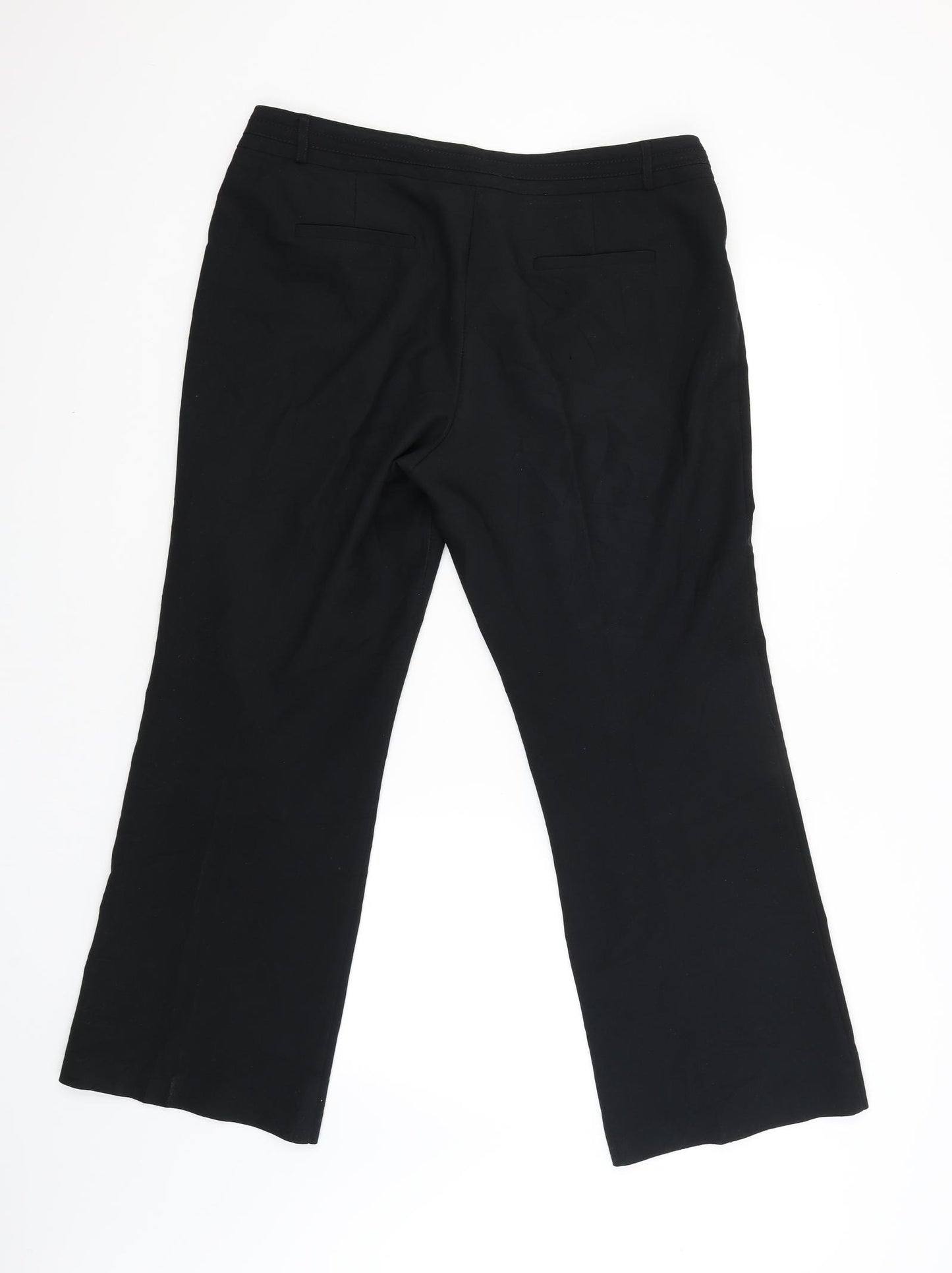 Dunnes Womens Black   Trousers  Size 14 L28 in