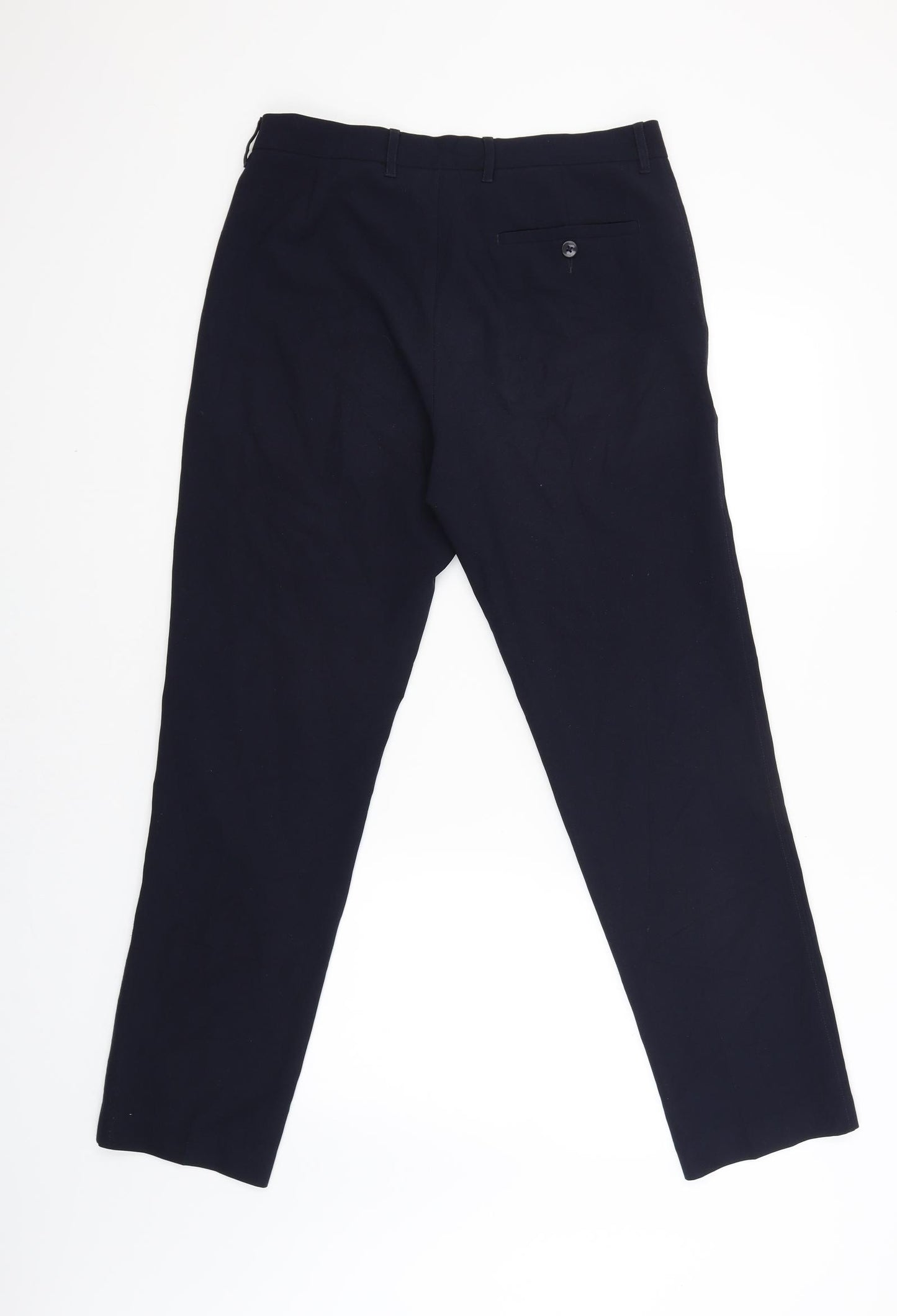 M&S Womens Blue   Trousers  Size 32 L31 in