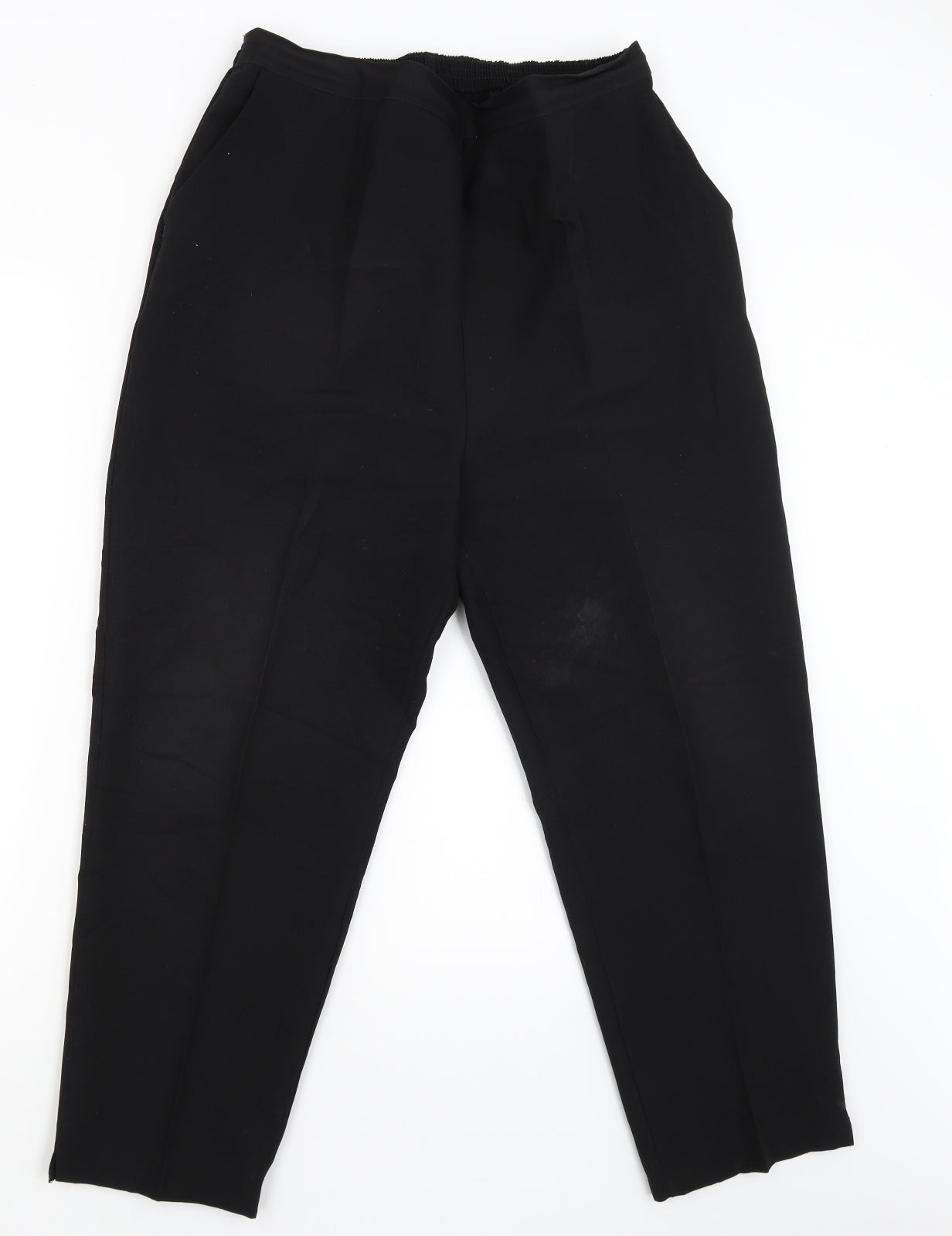 Preworn Womens Black   Trousers  Size 20 L25 in
