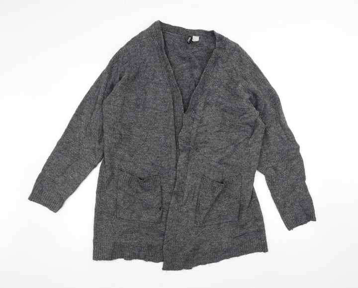 H&M Womens Grey   Jacket Coatigan Size M