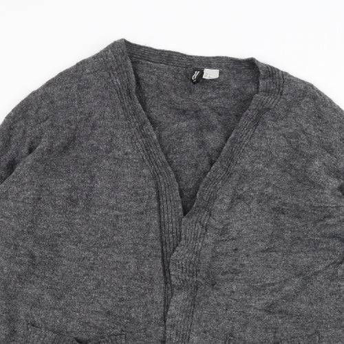 H&M Womens Grey   Jacket Coatigan Size M