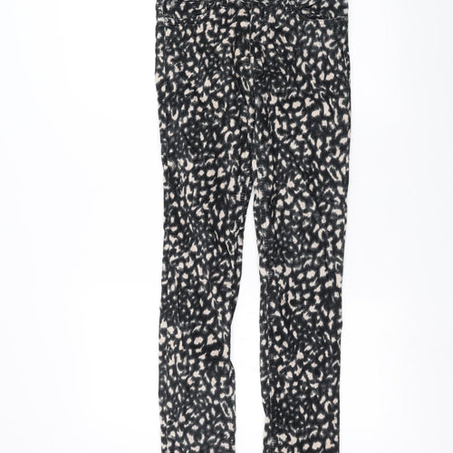 Ossira Womens Black Animal Print  Skinny Jeans Size 26 in L25 in