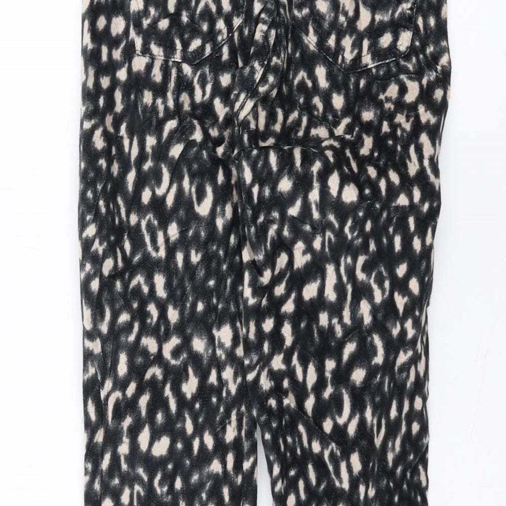 Ossira Womens Black Animal Print  Skinny Jeans Size 26 in L25 in