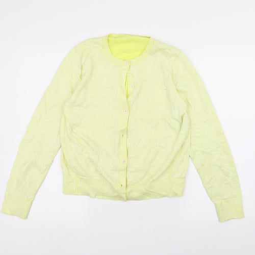 Preworn Womens Yellow   Cardigan Jumper Size L