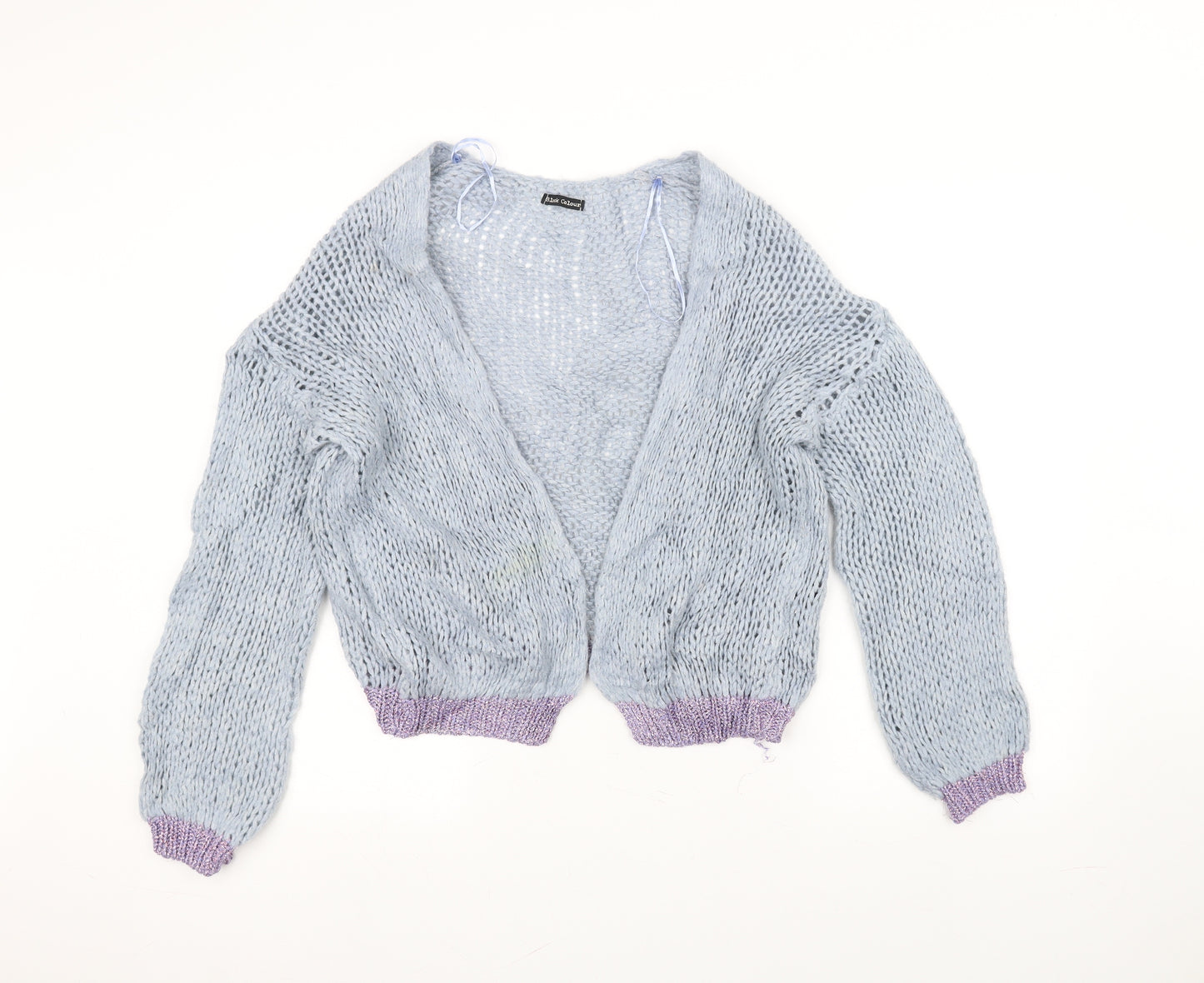 Black colour Womens Blue  Knit Jacket Coatigan Size M