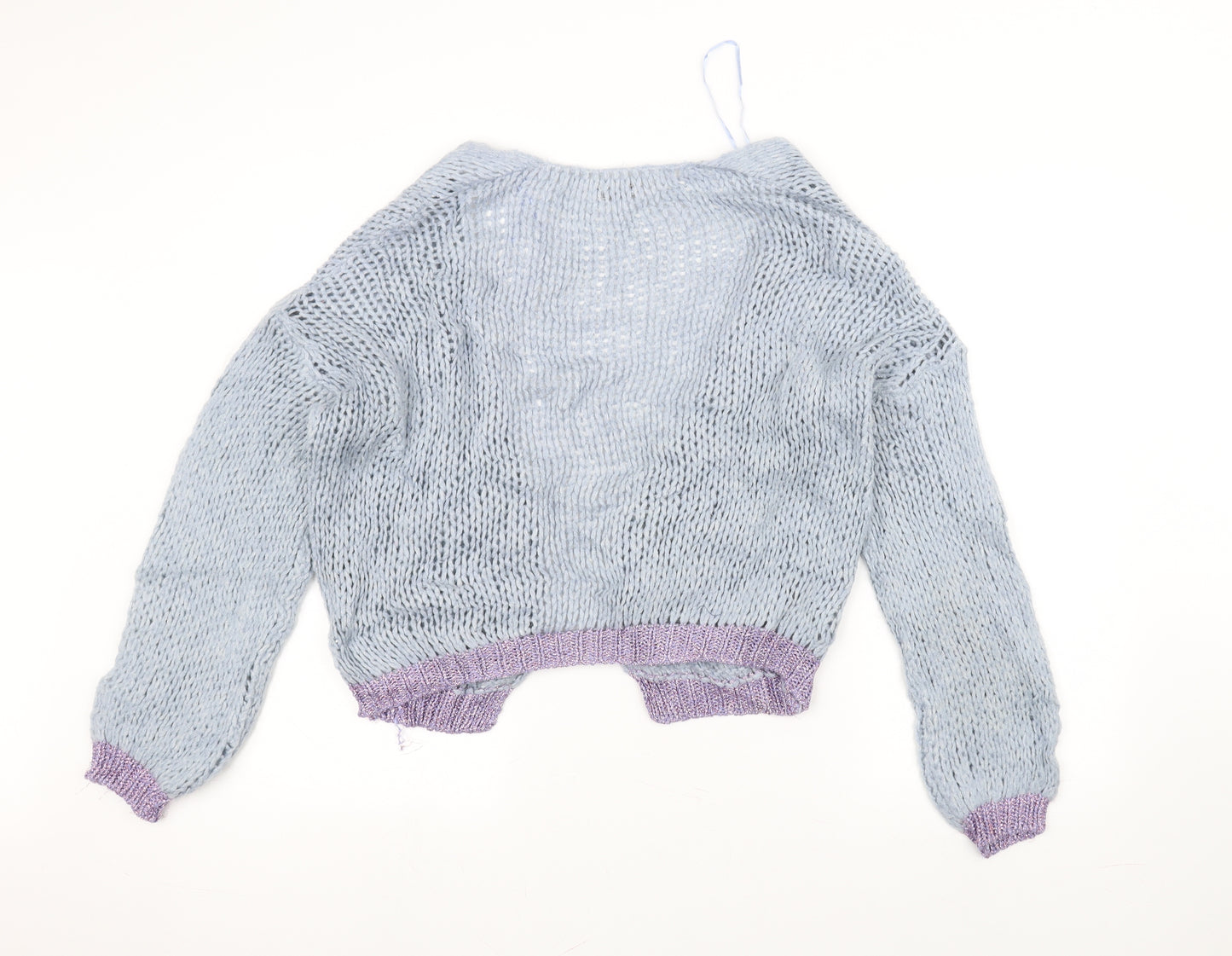 Black colour Womens Blue  Knit Jacket Coatigan Size M