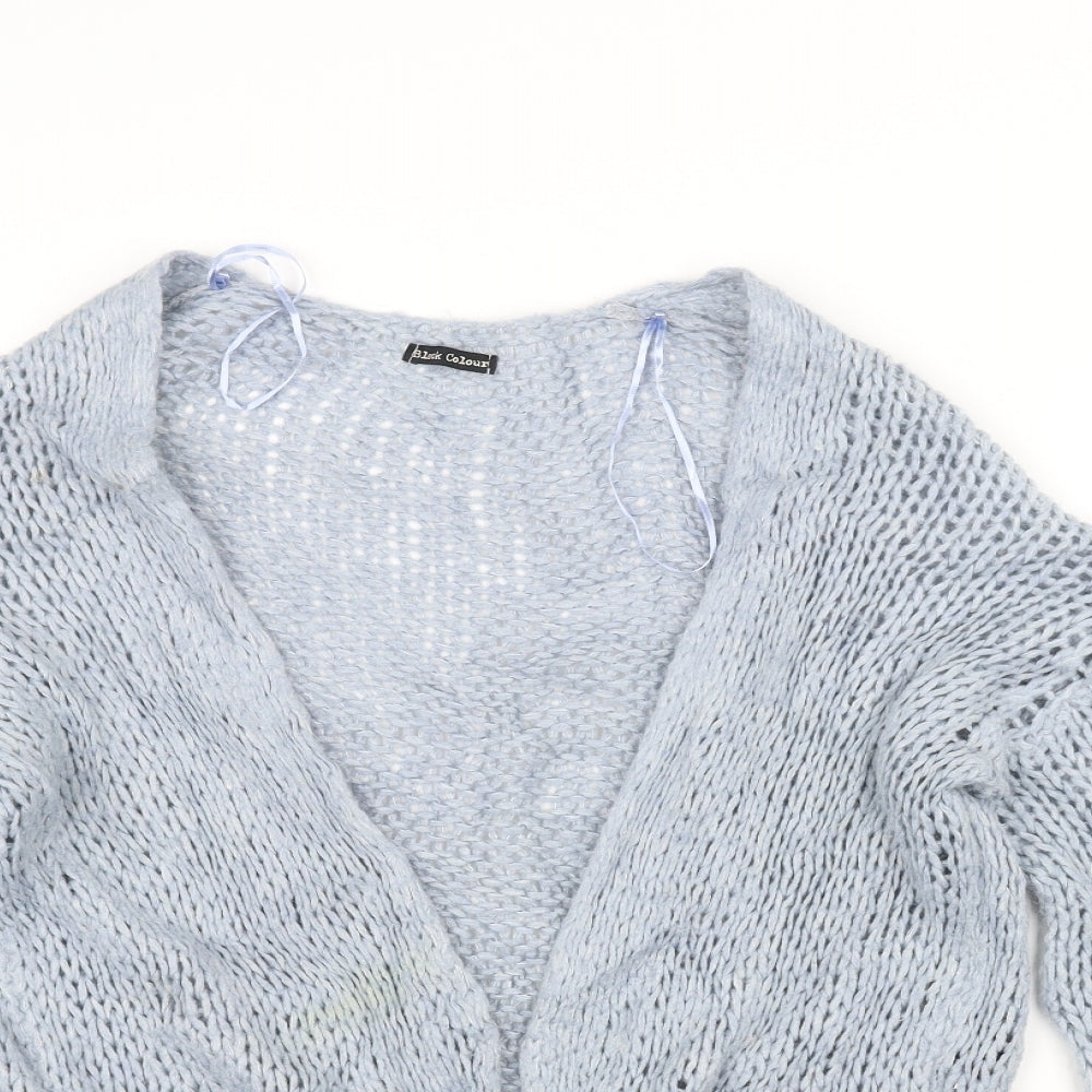 Black colour Womens Blue  Knit Jacket Coatigan Size M