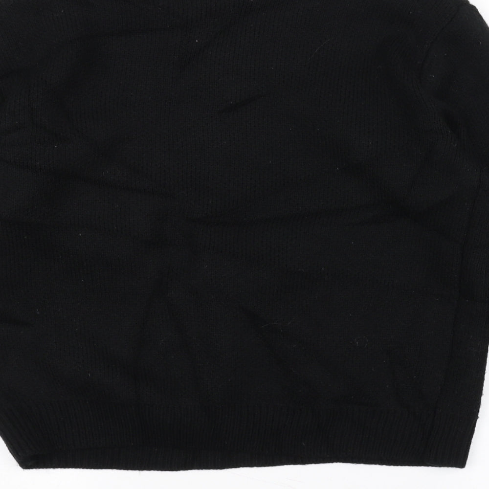 Tenki Womens Black  Knit Pullover Jumper Size M