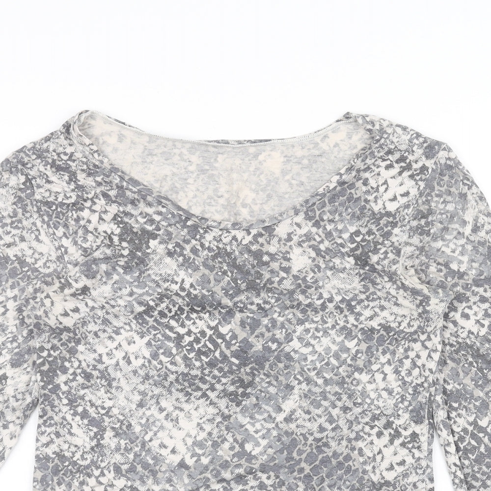 Marks and Spencer Womens Grey   Basic T-Shirt Size 12