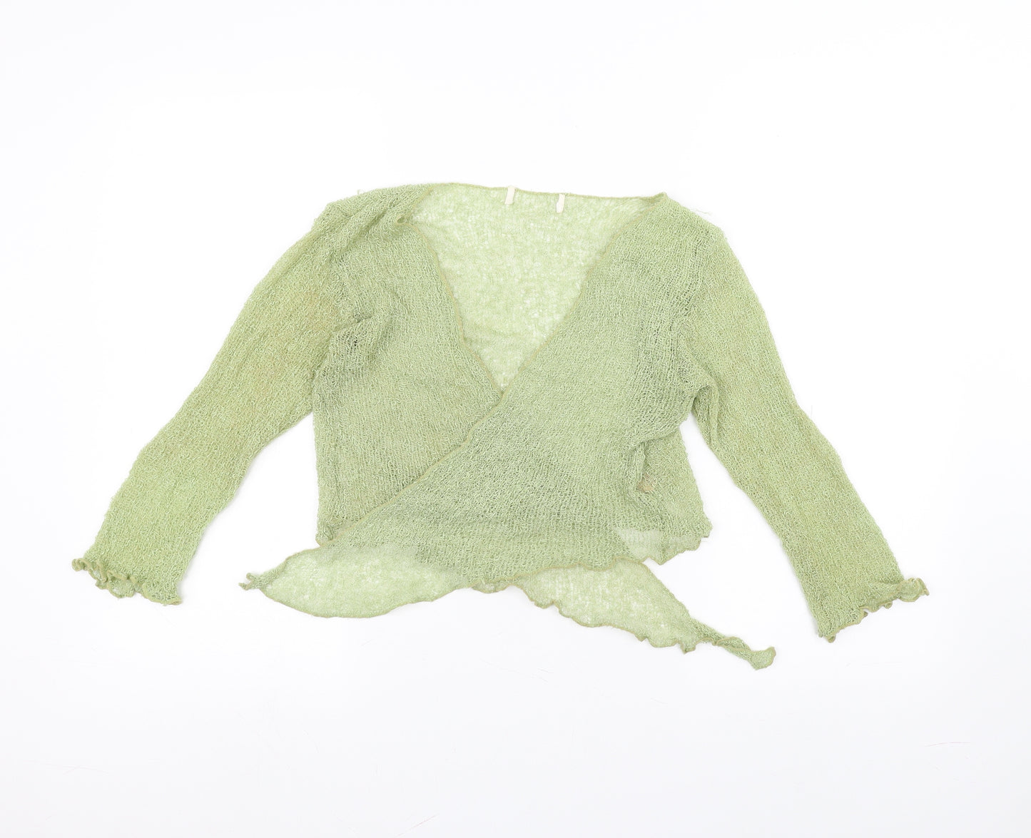 Preworn Womens Green   Cardigan Jumper One Size