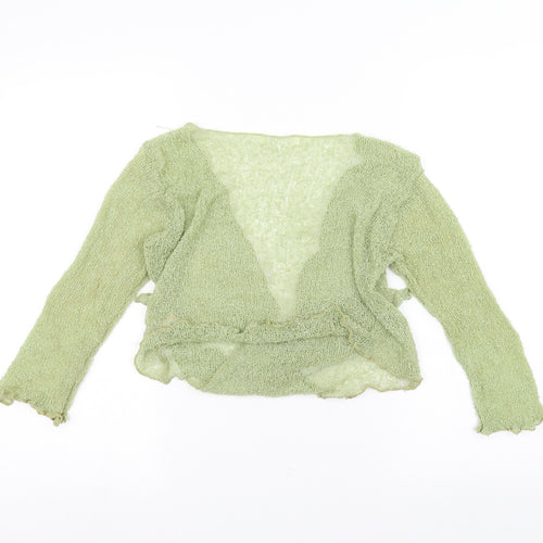 Preworn Womens Green   Cardigan Jumper One Size