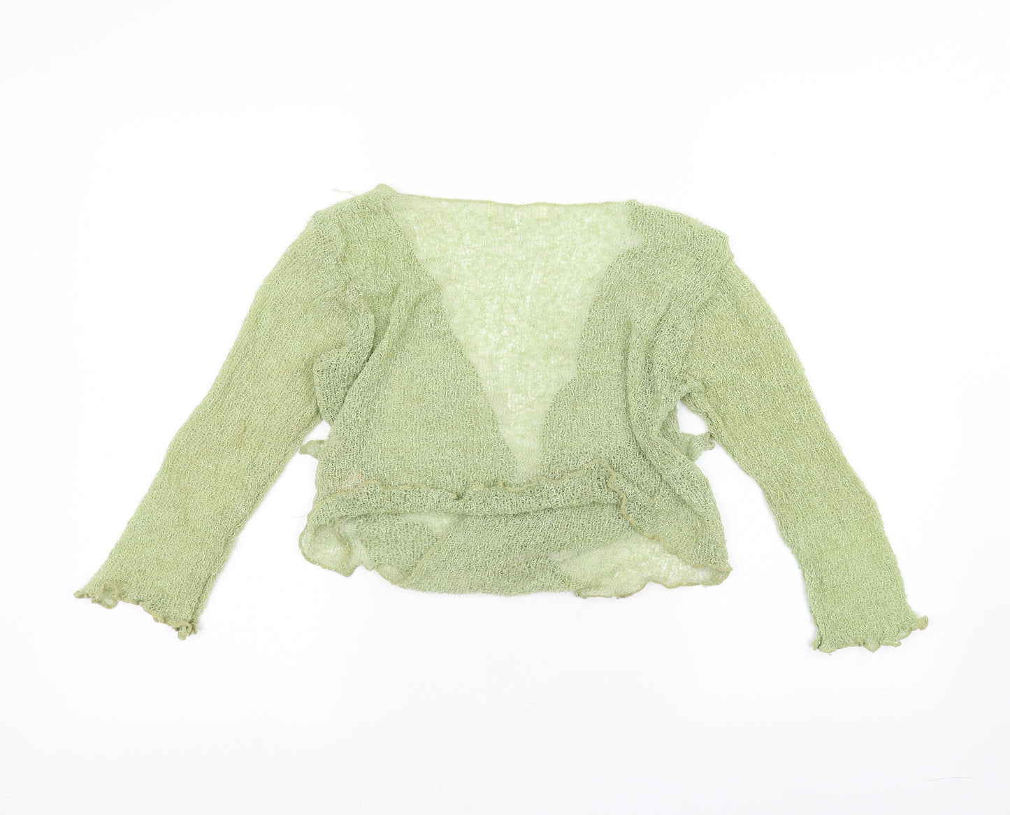 Preworn Womens Green   Cardigan Jumper One Size