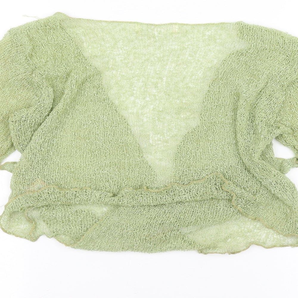 Preworn Womens Green   Cardigan Jumper One Size