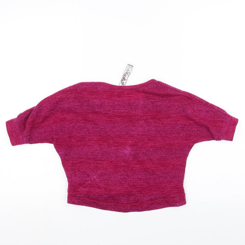 Knitworks Girls Pink   Pullover Jumper Size 7-8 Years