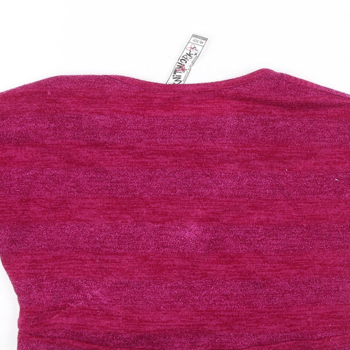 Knitworks Girls Pink   Pullover Jumper Size 7-8 Years
