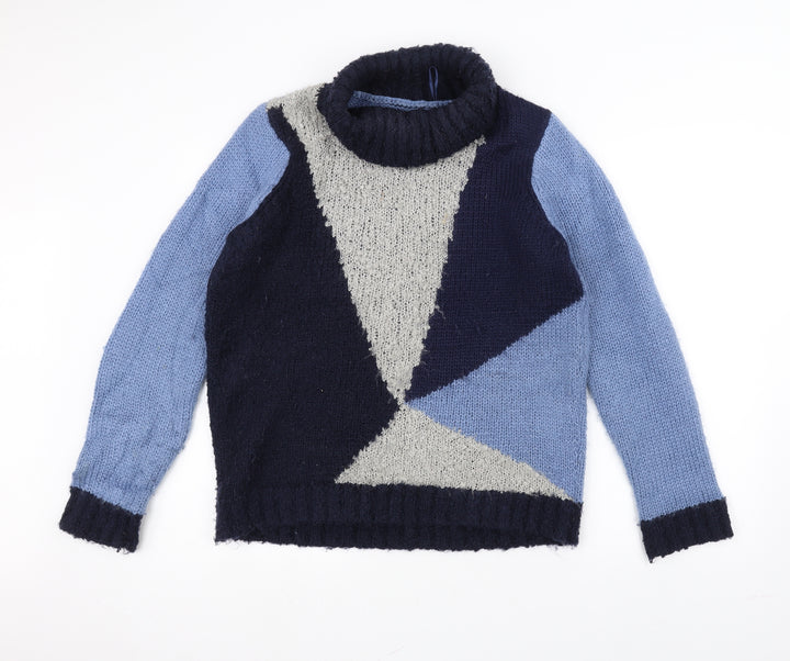 M&Co Womens Blue Pullover Jumper Size 14