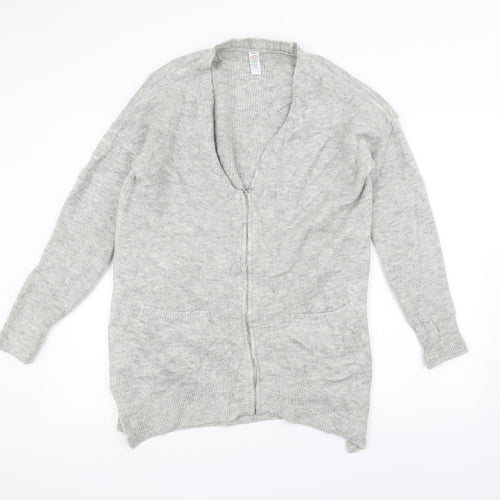 Preworn Womens Grey  Knit Jacket Coatigan Size S