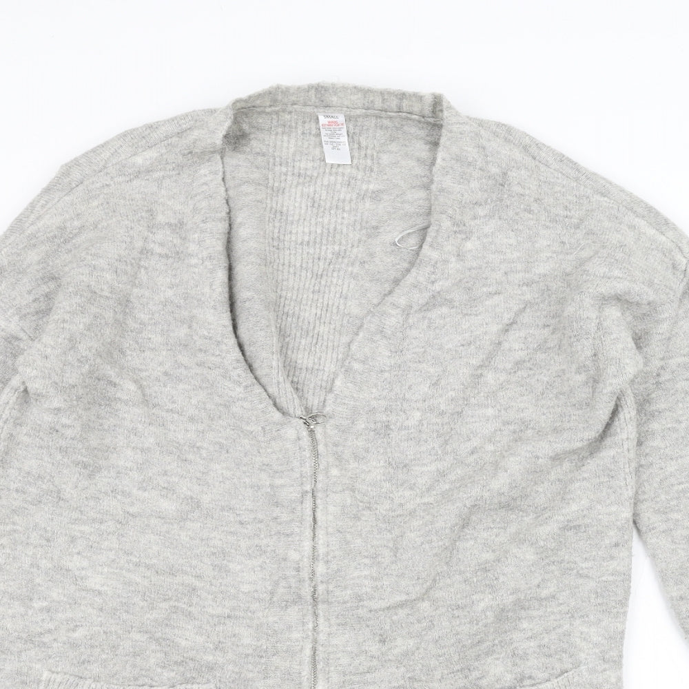 Preworn Womens Grey  Knit Jacket Coatigan Size S