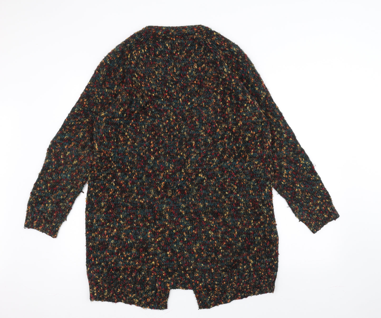 TU Womens Black  Knit Jacket Coatigan Size M