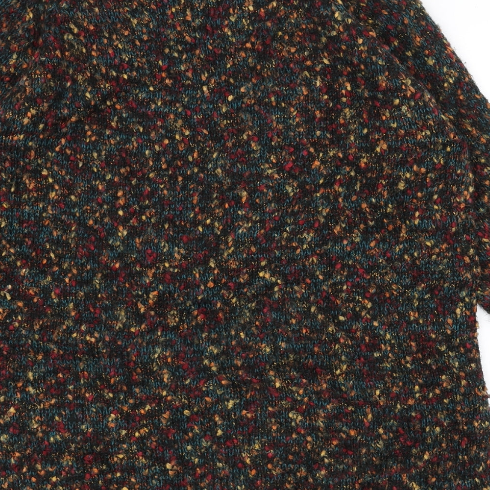 TU Womens Black  Knit Jacket Coatigan Size M