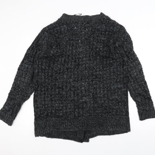 Pura Moda Womens Black  Knit Jacket Coatigan Size M
