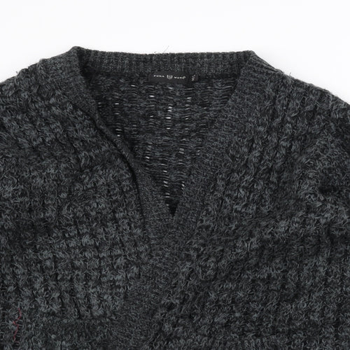 Pura Moda Womens Black  Knit Jacket Coatigan Size M