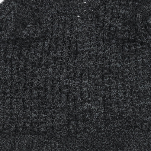 Pura Moda Womens Black  Knit Jacket Coatigan Size M