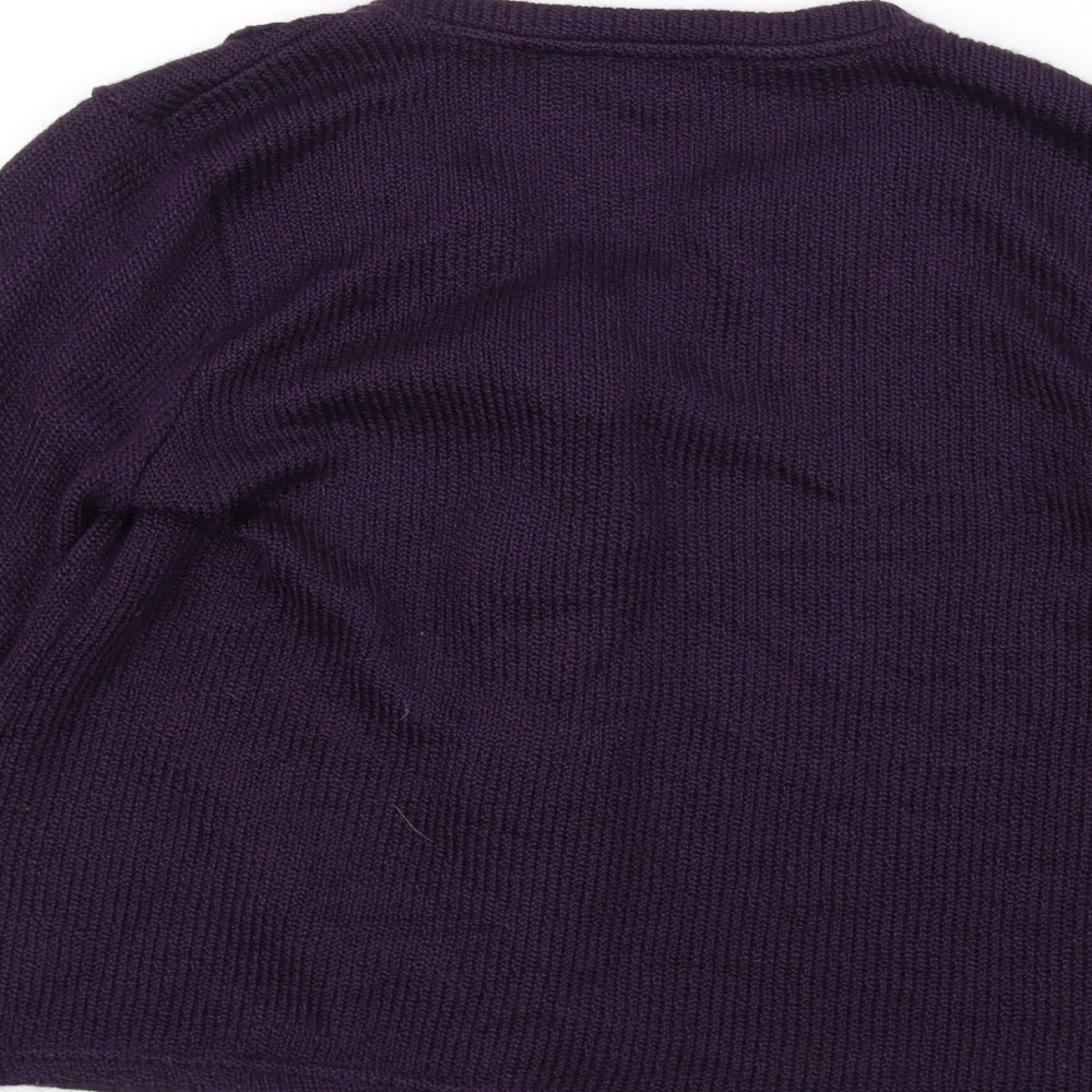 Per Una Womens Purple  Knit Jacket  Size L
