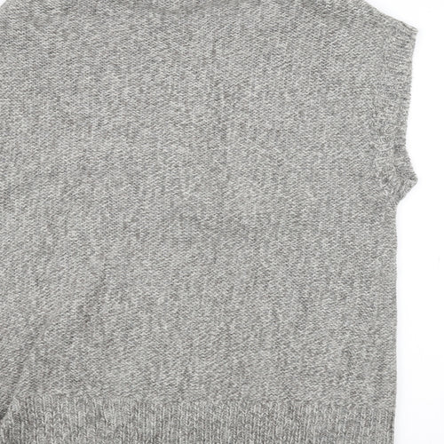 Casual Club Womens Grey  Knit Pullover Jumper Size 16