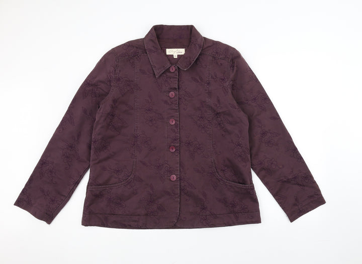 EWM Womens Purple Jacket Size 16