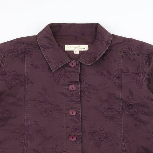 EWM Womens Purple   Jacket  Size 16