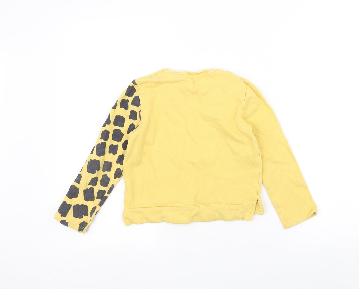 F&F Girls Yellow   Pullover Jumper Size 6-7 Years  - Giraffe