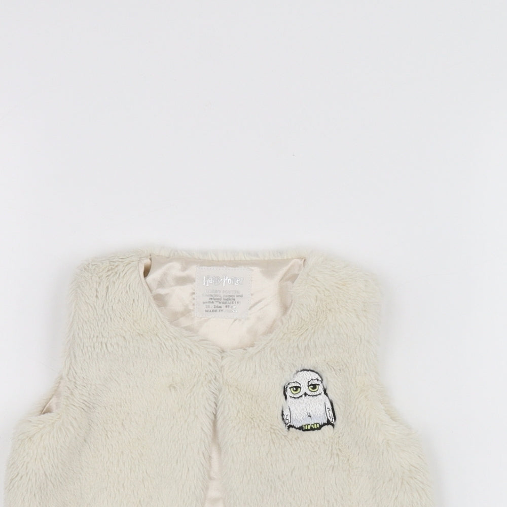 Harry Potter Girls White   Jacket Coatigan Size 18-24 Months