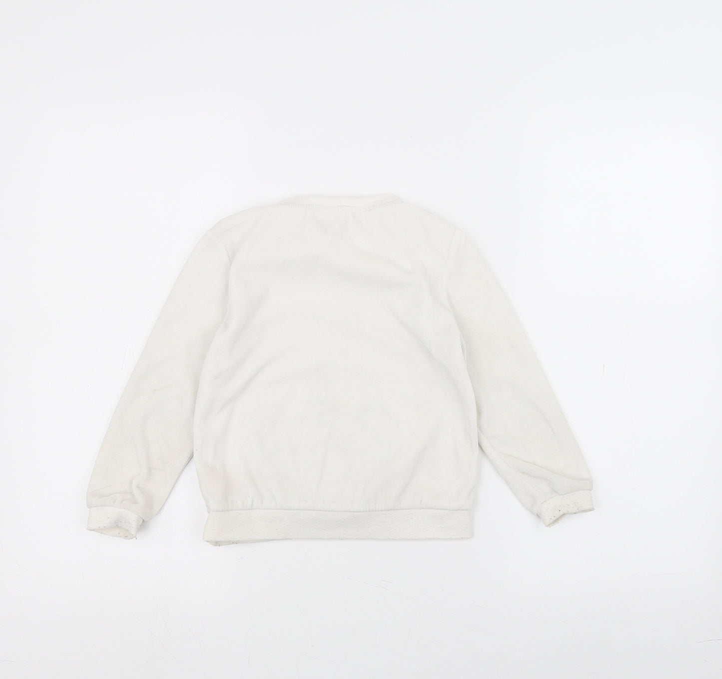 Peacocks Girls White   Pullover Jumper Size 5-6 Years  - Panda