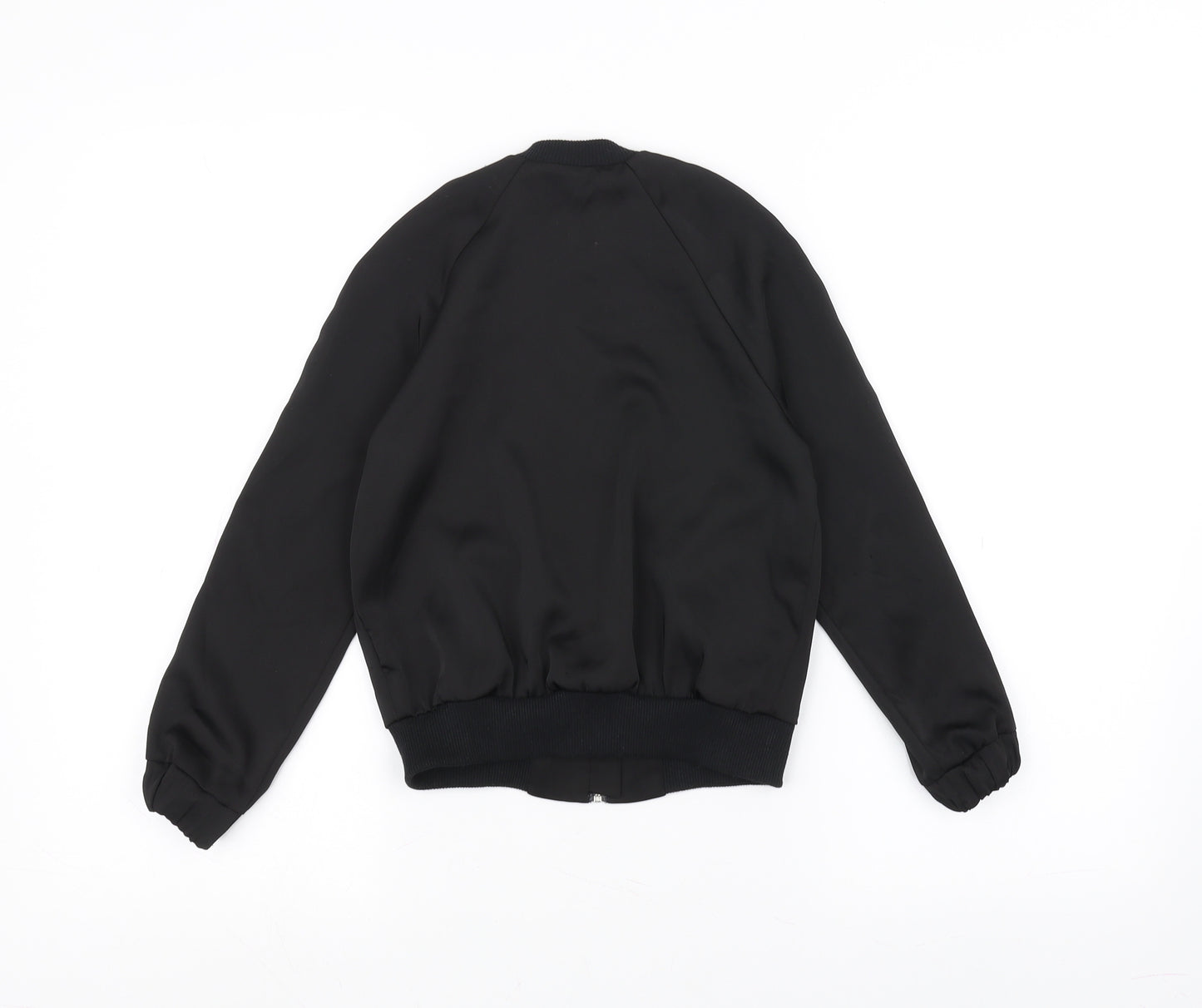 YD Girls Black   Bomber Jacket Jacket Size 7-8 Years