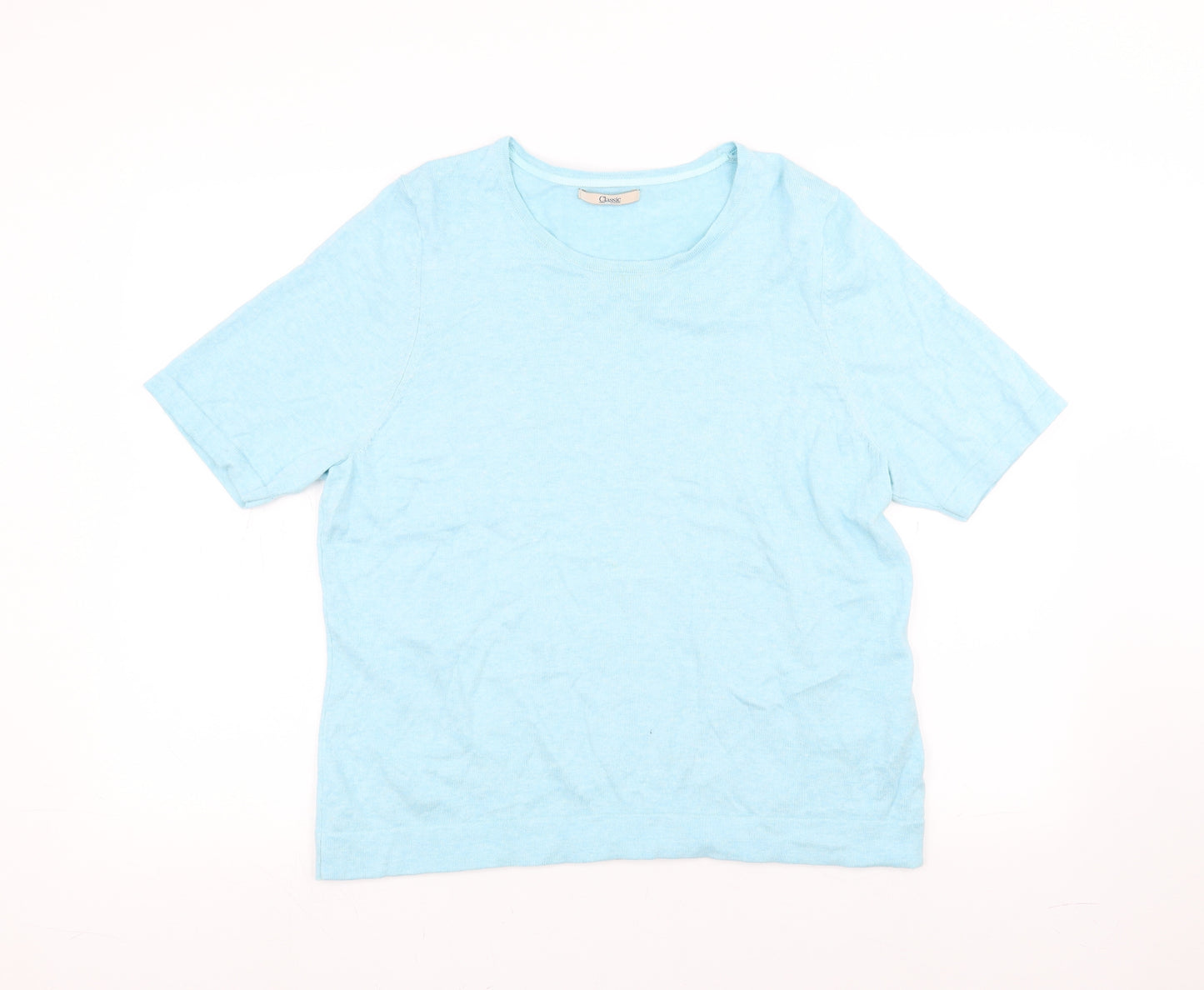 Marks and Spencer Womens Blue   Basic T-Shirt Size 18